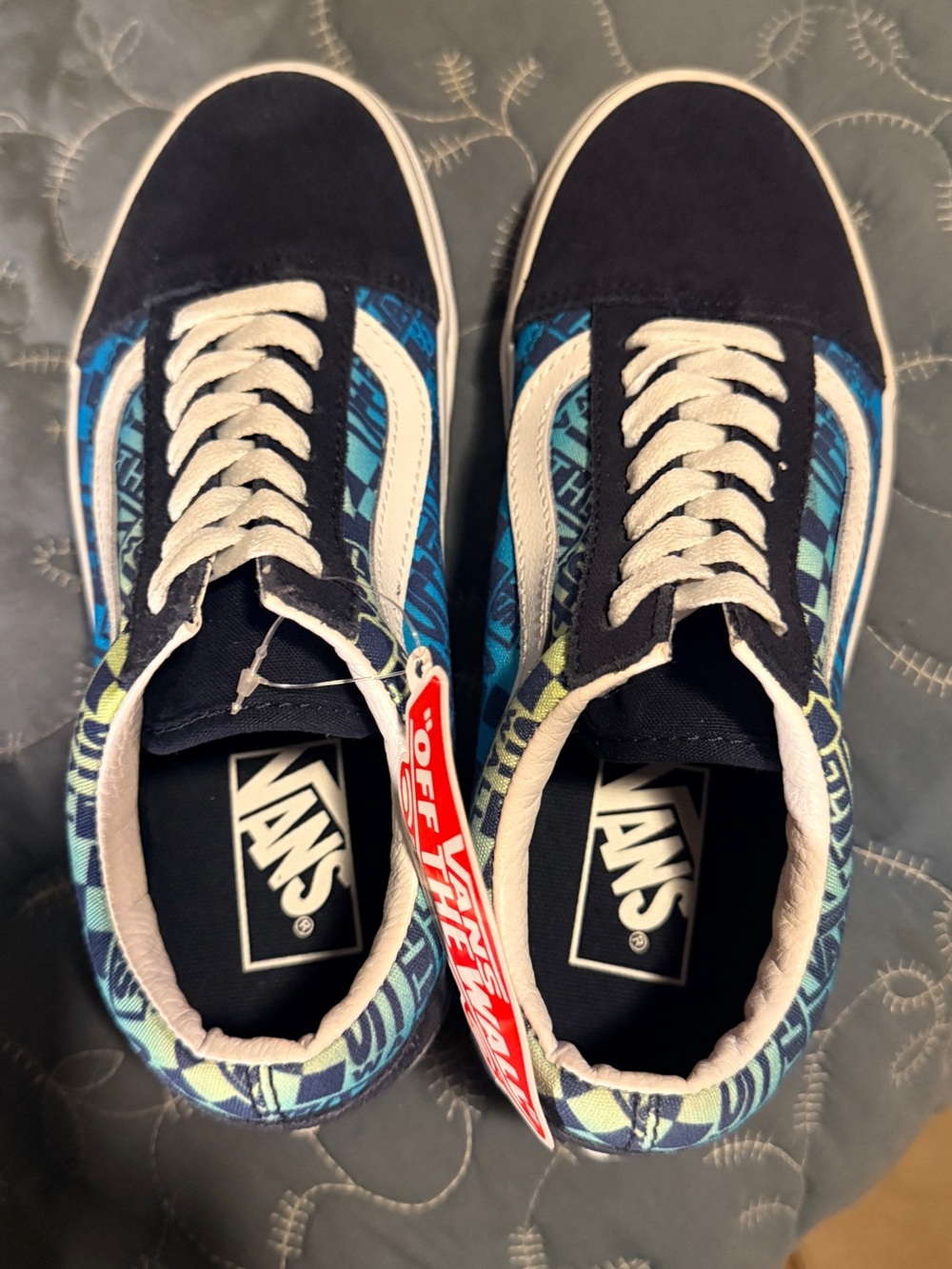 Vans women’s Navy & Blue Old Skool Skate Shoes